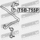 Uložení stabilizátoru přední D22 TOYOTA PICNIC SXM/CMX10 96-01 4881544010
