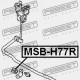 Uložení stabilizátoru zadní D13,8 MITSUBISHI PAJERO PININ H6/H7 99-05 MR223535
