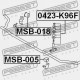Uložení stabilizátoru přední D29 MITSUBISHI PAJERO SPORT K94/K99 98-06 MR267649