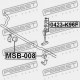 Uložení stabilizátoru přední D29 MITSUBISHI L200 K6 /K7 96-05 MR151327