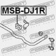 Uložení stabilizátoru zadní D19 MITSUBISHI GALANT DJ 06-, ECLIPSE DK2/DK4 06- MR589402