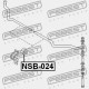 Uložení stabilizátoru přední D21 NISSAN PICK-UP D22 98- 546132S600