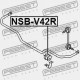 Uložení stabilizátoru zadní D20 NISSAN QUEST V42 03- 54613CK010