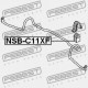 Uložení stabilizátoru přední D22 NISSAN TIIDA C11 05- 54613EL000