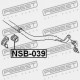 Uložení stabilizátoru přední D36 NISSAN ARMADA TA60/INFINITI QX56 JA60 546137S005