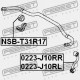 Uložení stabilizátoru zadní D17 NISSAN X-TRAIL T31 07-, QASHQAI 07- 54613JG17C