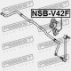 Uložení stabilizátoru přední D23 NISSAN QUEST V42 03-09 54613CK003
