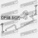 Uložení stabilizátoru přední D24 OPEL VECTRA C 02-, SIGNUM 2.2 03- 0350148