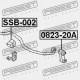 Uložení stabilizátoru přední SUBARU FORESTER S10 97-02, IMPREZA G10 93-00, LEGACY B11 94-98, B12 2.5 98-03 20401FA021