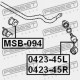 Tyčka stabilizátoru přední MITSUBISHI PAJERO II 91-00 /levá/ MR132551