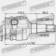 Kloub poloosy vnitřní LEXUS AWD GS 05-11, IS 05-12 /přední, Levý/ 4304030020
