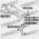 Uložení ramena FORD FOCUS III CB8 11-14, GRAND C-MAX 10- /zadní ramena přední, levé/ 1749992