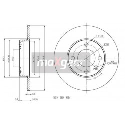 Zavorni disk VW spredaj 10MM